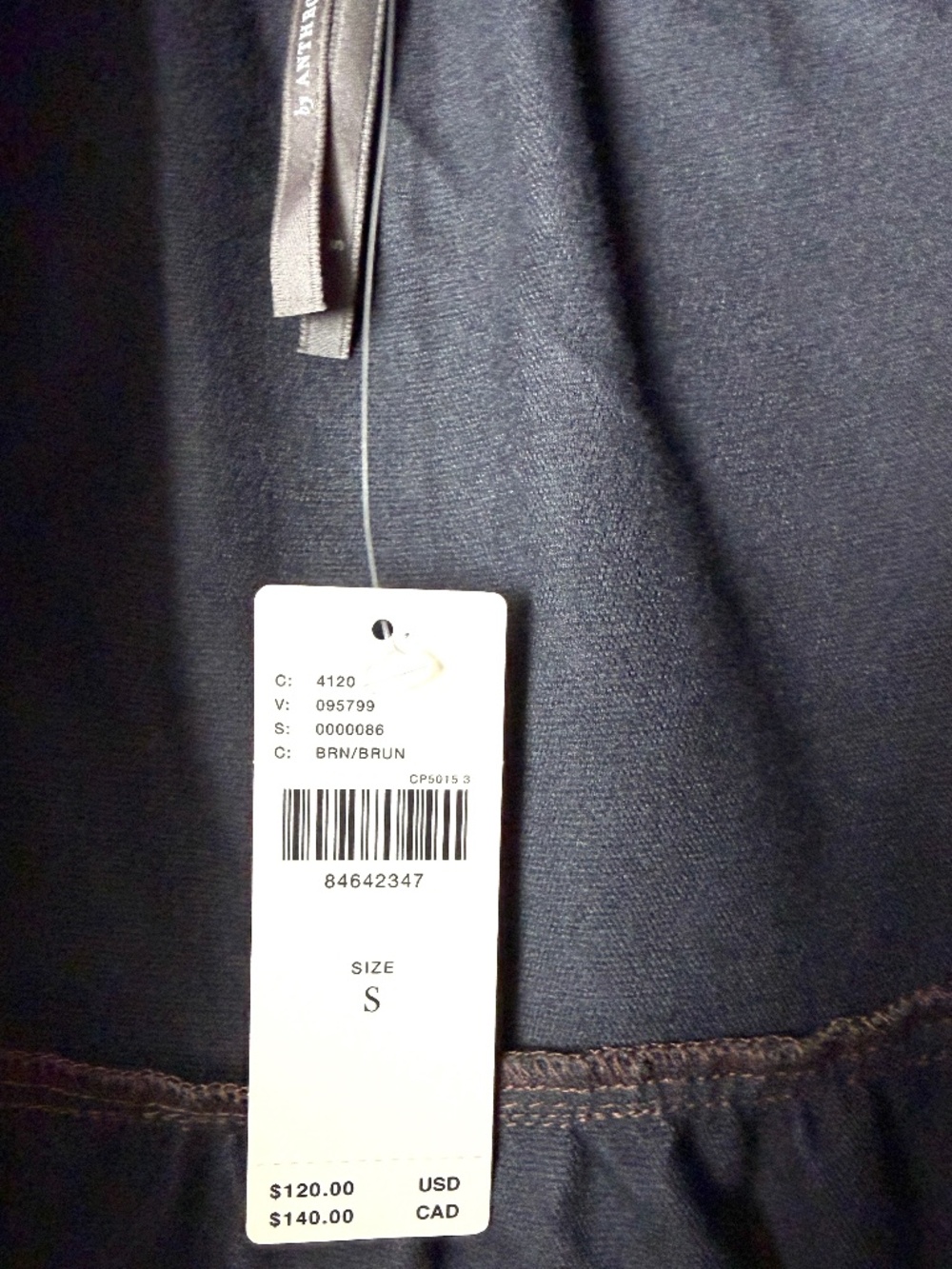 $120 NWT Anthropologie The Somerset Mini Skirt Faux Leather Edition Brown - Picture 10 of 16